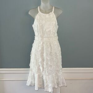 INC Women’s size 2 white gorgeous midi summer beach wedding portrait dress NEW